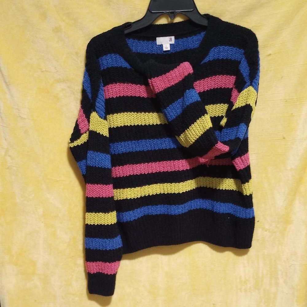 Comfy SO Striped Sweater - Size L